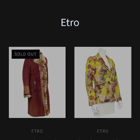 [BUNJANG] ETRO Milano Floral Linen Jacket / ETRO Milano 플로럴 린넨 자켓 (Made in Italy)