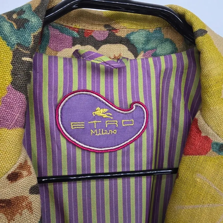[BUNJANG] ETRO Milano Floral Linen Jacket / ETRO Milano 플로럴 린넨 자켓 (Made in Italy)