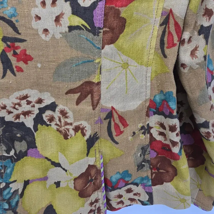 [BUNJANG] ETRO Milano Floral Linen Jacket / ETRO Milano 플로럴 린넨 자켓 (Made in Italy)