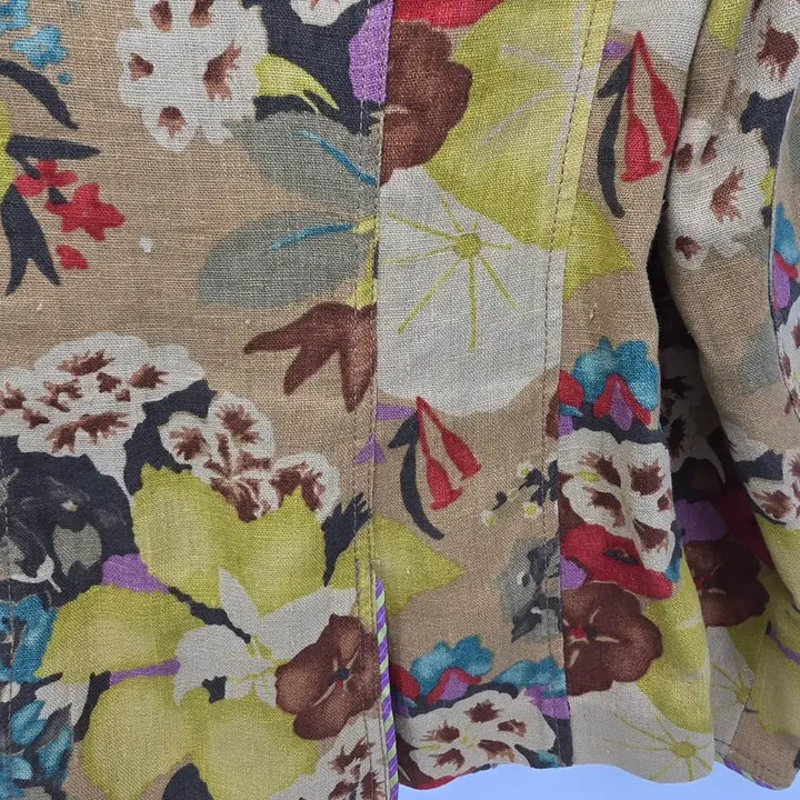 [BUNJANG] ETRO Milano Floral Linen Jacket / ETRO Milano 플로럴 린넨 자켓 (Made in Italy)