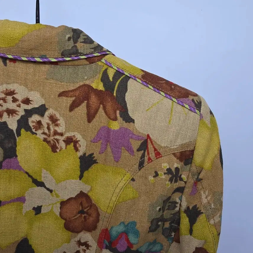 [BUNJANG] ETRO Milano Floral Linen Jacket / ETRO Milano 플로럴 린넨 자켓 (Made in Italy)