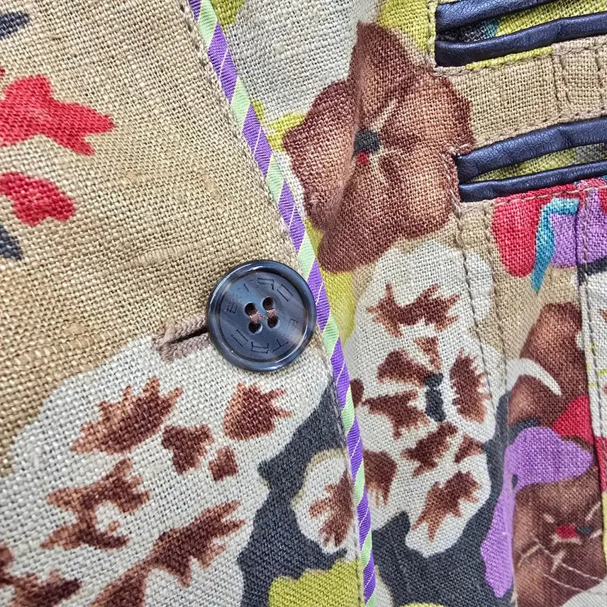 [BUNJANG] ETRO Milano Floral Linen Jacket / ETRO Milano 플로럴 린넨 자켓 (Made in Italy)