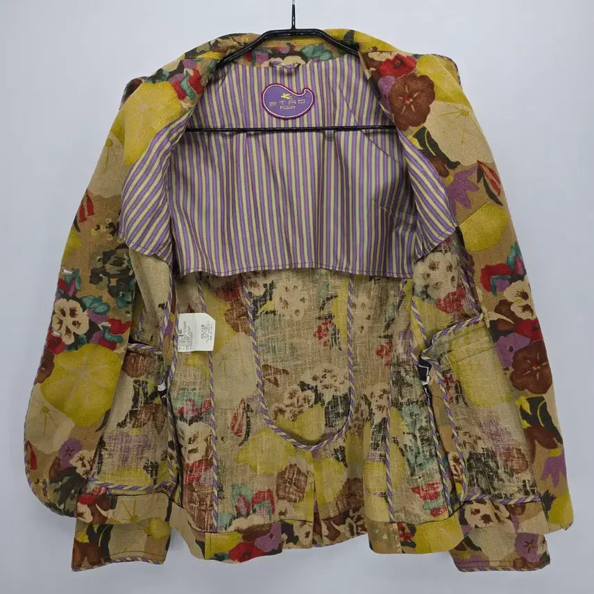 [BUNJANG] ETRO Milano Floral Linen Jacket / ETRO Milano 플로럴 린넨 자켓 (Made in Italy)