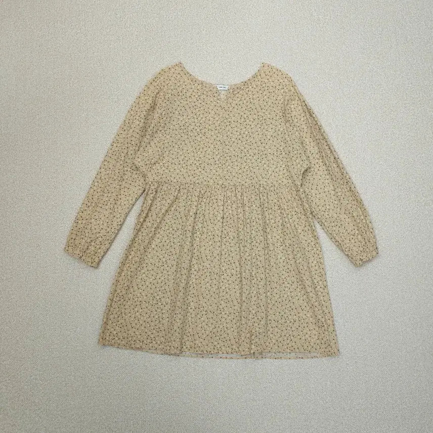 [BUNJANG] Tomotoms Floral Midi Dress / (F)토모톰스 여성 원피스 긴팔 잔꽃 베이지 모리걸