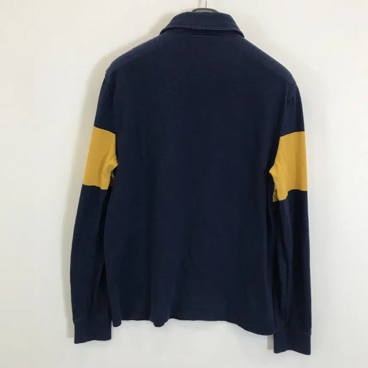 [BUNJANG] Calvin Klein CK Printed Long Sleeve Polo Shirt / 캘빈클라인 CK 프린팅 긴팔카라티 [M]