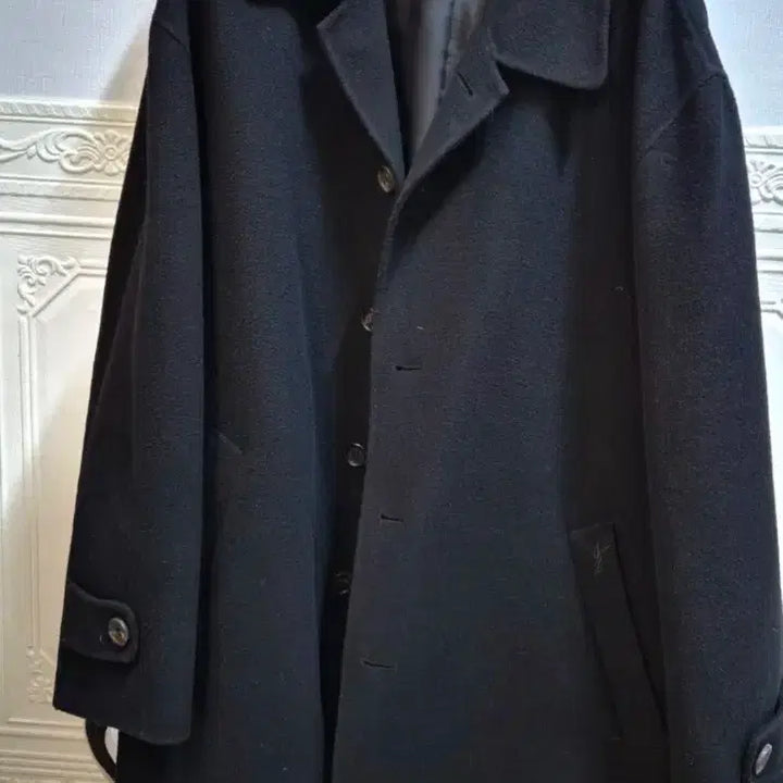 [BUNJANG] Yves Saint Laurent Wool Coat / 울90 입생로랑 코트 / 입생로랑 발마칸 코트 / 입생로랑 울코트