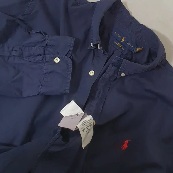 [BUNJANG] Polo Ralph Lauren Navy Pony Embroidery Shirt / No.26050209 큐알 폴로 랄프로렌 네이비 포니자수 셔츠