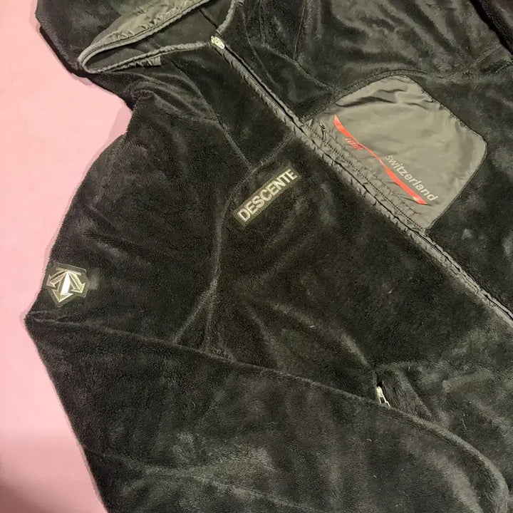 [BUNJANG] Descente Fleece Hooded Jacket / 데상트 후드 플리스 자켓입니다
