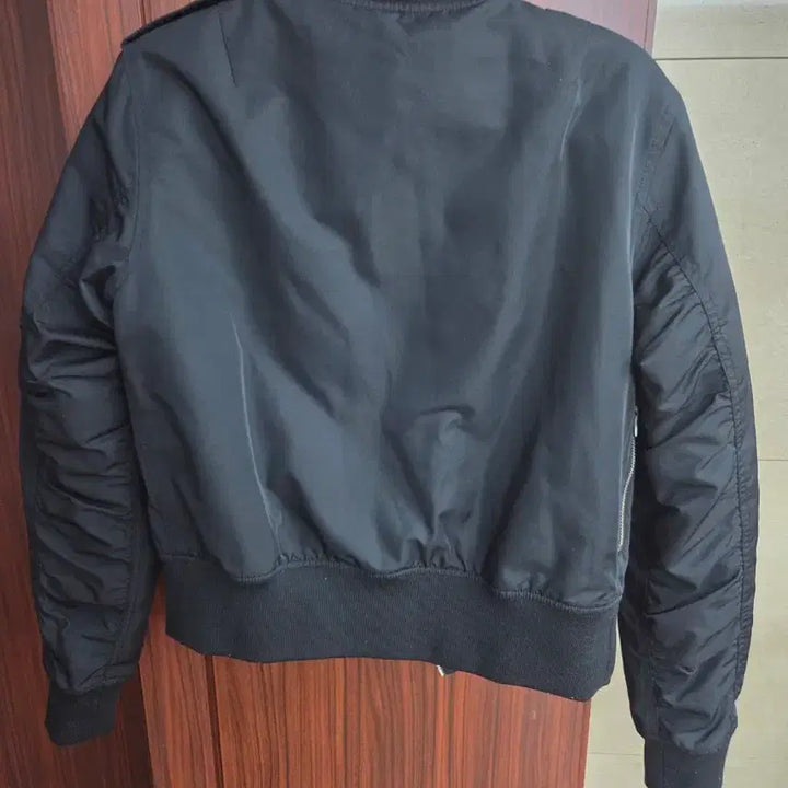[BUNJANG] SYSTEM Black Bomber Jacket / SYSTEM 블랙 봄버 자켓