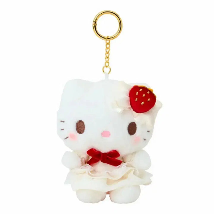 [BUNJANG] Sanrio Hello Kitty Sweet Cake Mascot Keyring / 산리오 스위트 케이크 컬렉션 마스코트 인형 키링 키홀더  헬로키티