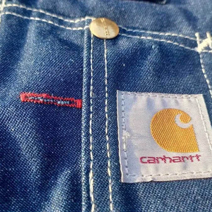 [BUNJANG] Carhartt Navy Bib Straight Denim Overalls / 칼하트) 네이비 빕 스트레이트 데님 오버롤(32사이즈)