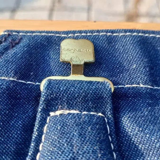 [BUNJANG] Carhartt Navy Bib Straight Denim Overalls / 칼하트) 네이비 빕 스트레이트 데님 오버롤(32사이즈)