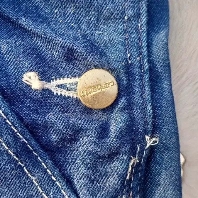 [BUNJANG] Carhartt Navy Bib Straight Denim Overalls / 칼하트) 네이비 빕 스트레이트 데님 오버롤(32사이즈)