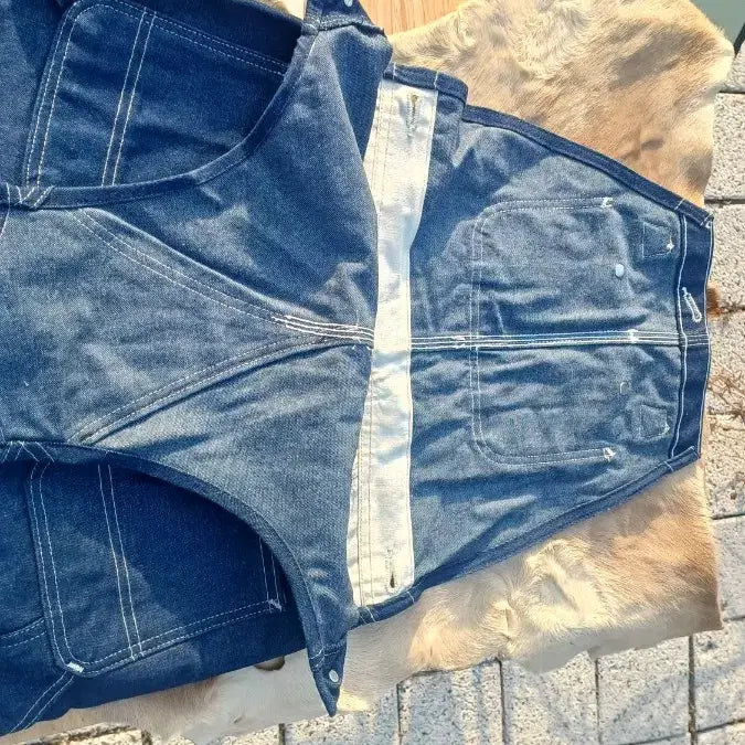 [BUNJANG] Carhartt Navy Bib Straight Denim Overalls / 칼하트) 네이비 빕 스트레이트 데님 오버롤(32사이즈)