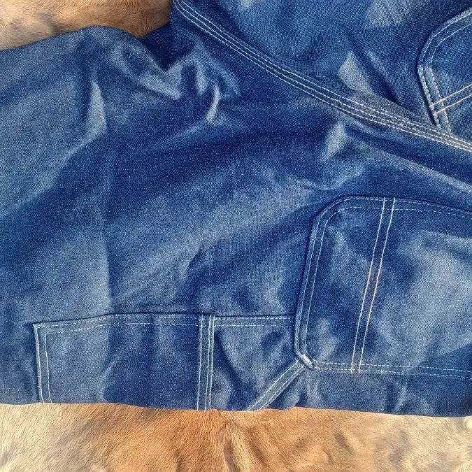 [BUNJANG] Carhartt Navy Bib Straight Denim Overalls / 칼하트) 네이비 빕 스트레이트 데님 오버롤(32사이즈)