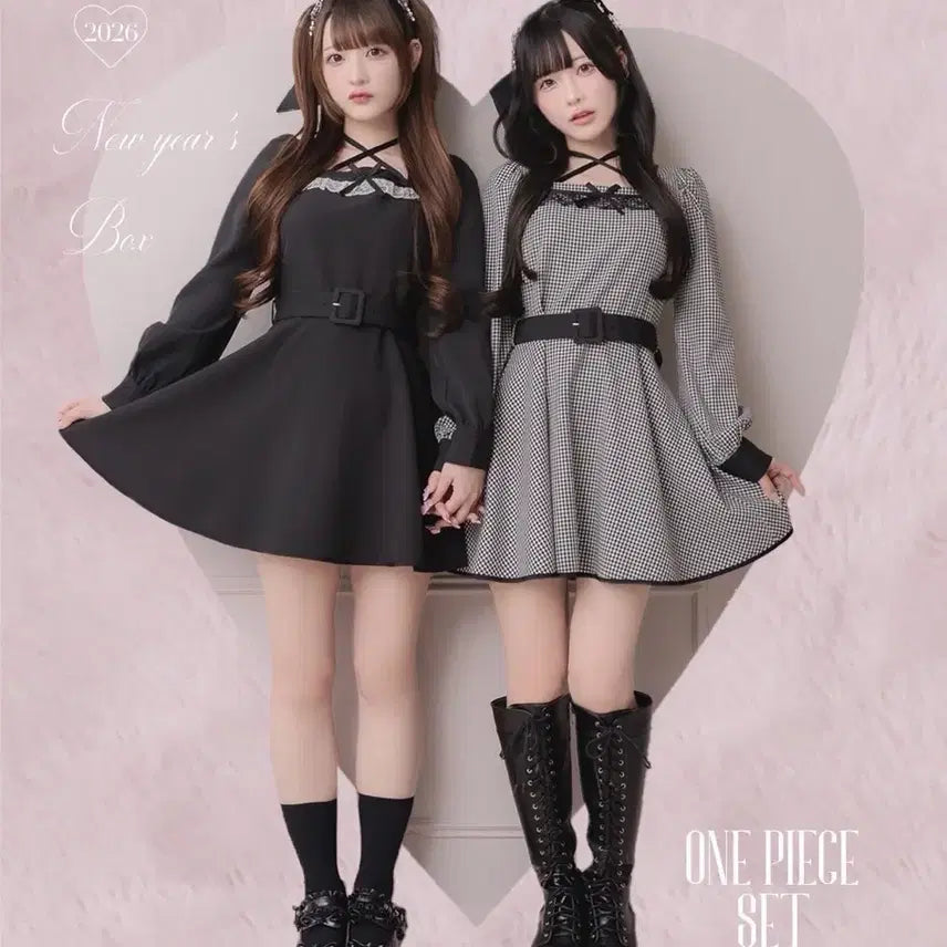 [BUNJANG] Pium Belt Mini Dress Black / 피움 pium 벨트 미니 원피스 블랙 화이트 스나계 걸리 양산형