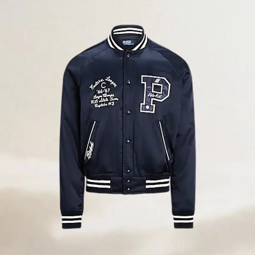 [SOLD OUT] [L] 폴로 뉴욕 새틴 바시티 자켓 팝니다.