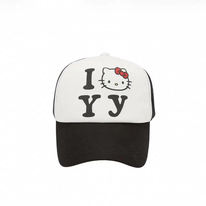 [BUNJANG] Open Yy Hello Kitty Trucker Cap Black / Open Yy 헬로키티 트러커캡 블랙 새상품
