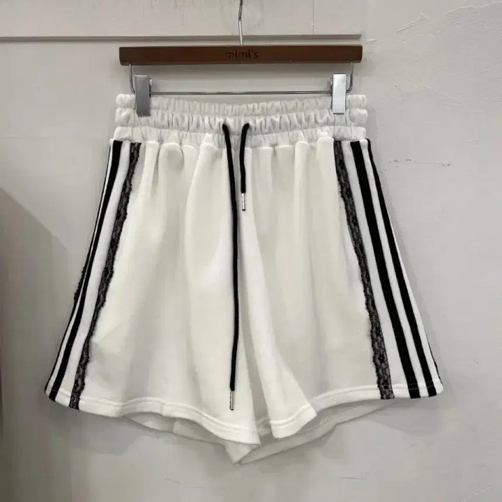 [BUNJANG] Lace Track Shorts / 레이스 트랙 반바지