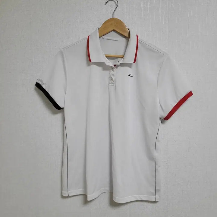 [BUNJANG] LeCAF E-Plus White Colorblock Polo Shirt / 35.르까프이플러스 화이트 배색 반팔 폴로티