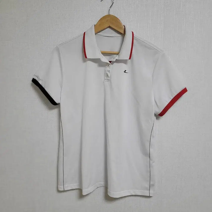 [BUNJANG] LeCAF E-Plus White Colorblock Polo Shirt / 35.르까프이플러스 화이트 배색 반팔 폴로티