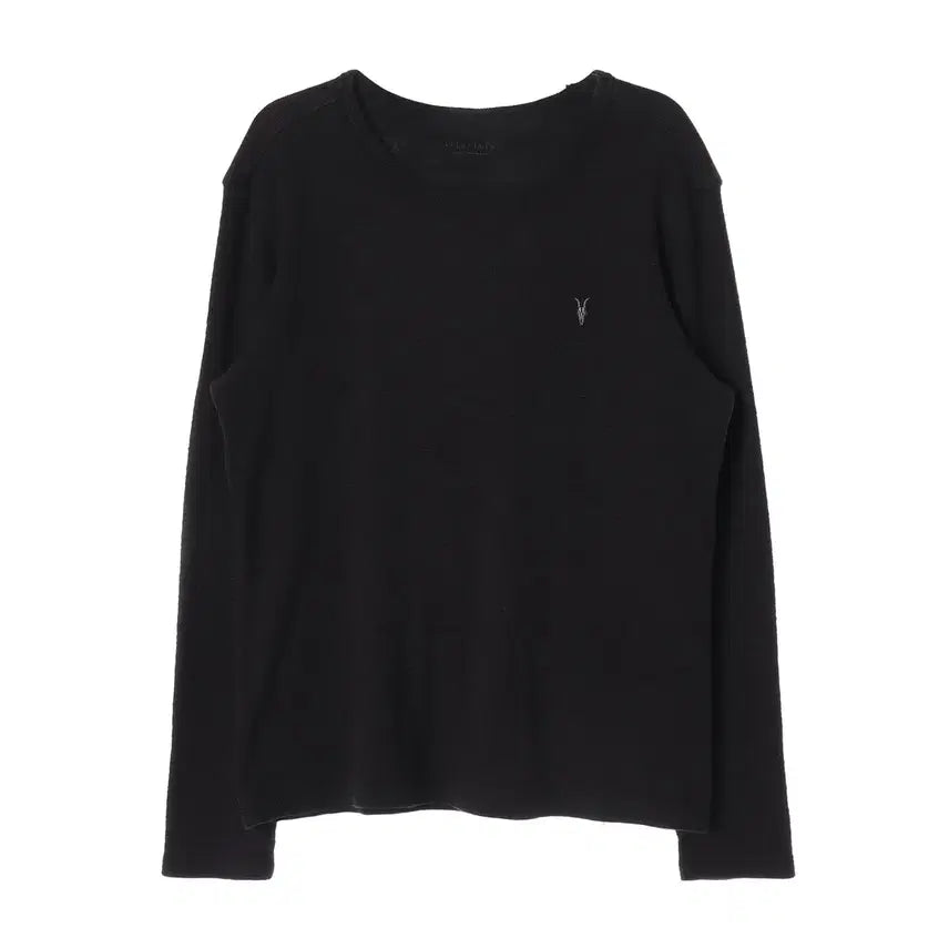 [BUNJANG] AllSaints Lamb Skull Logo Embroidered Long Sleeve T-shirt / 올세인츠 램 스컬 로고 자수 긴팔 티셔츠