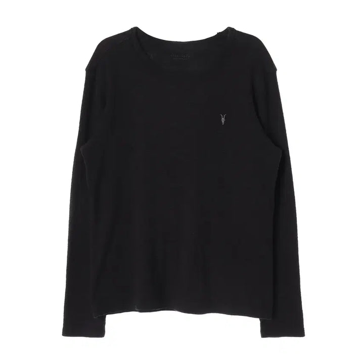 [BUNJANG] AllSaints Lamb Skull Logo Embroidered Long Sleeve T-shirt / 올세인츠 램 스컬 로고 자수 긴팔 티셔츠