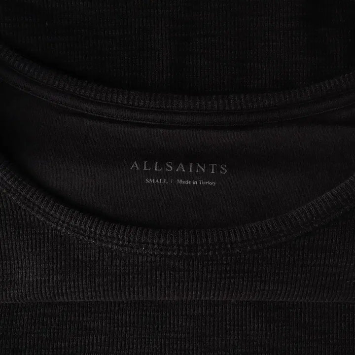 [BUNJANG] AllSaints Lamb Skull Logo Embroidered Long Sleeve T-shirt / 올세인츠 램 스컬 로고 자수 긴팔 티셔츠