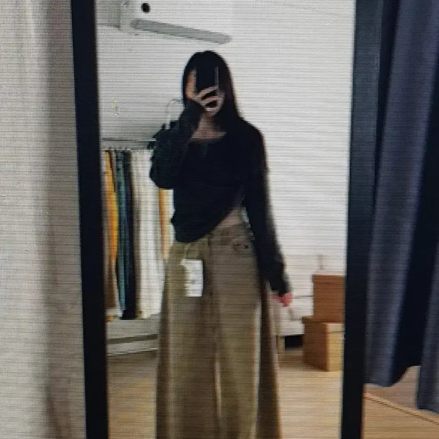 [BUNJANG] Beige High-Waist Wide Denim Pants / (해외배송)베이지 하이웨이스트 와이드 데님 바지