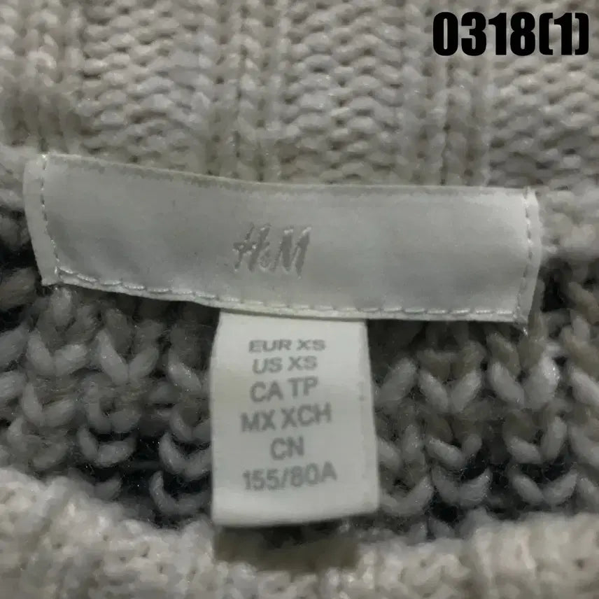 [SOLD OUT] H&amp;M 패턴 니트 스웨터 아이보리 xs
