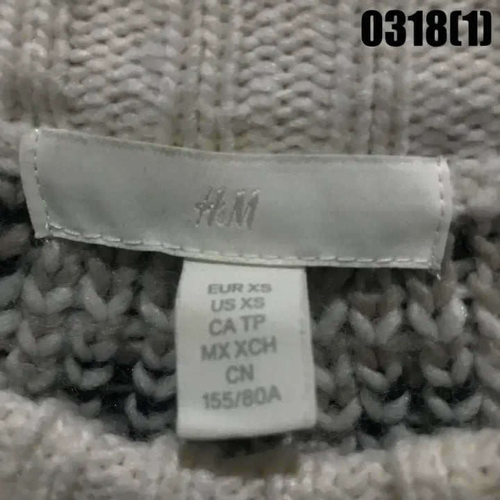 [SOLD OUT] H&amp;M 패턴 니트 스웨터 아이보리 xs