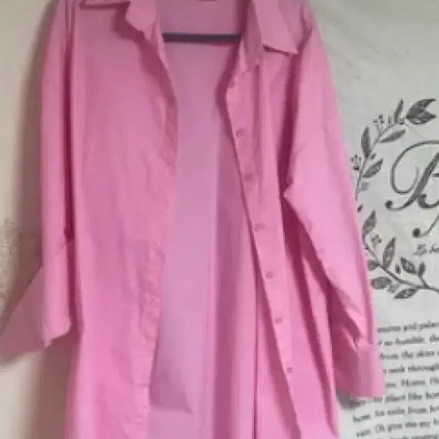 [BUNJANG] Pink Shirt Dress / 핑크색 셔츠 원피스