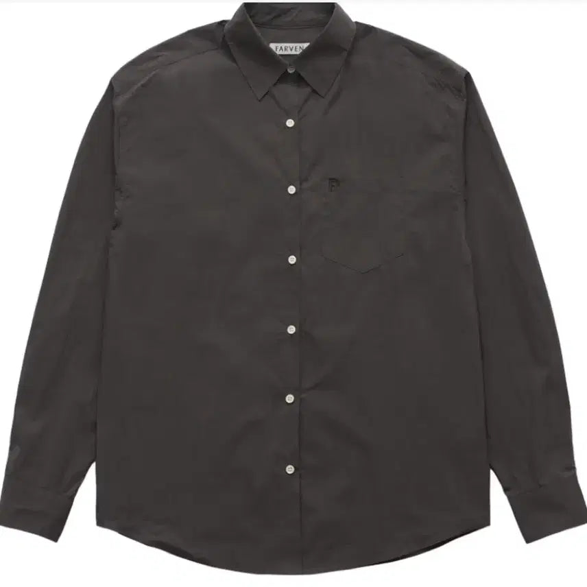 [SOLD OUT] 파르벵 자수 로고 셔츠 차콜