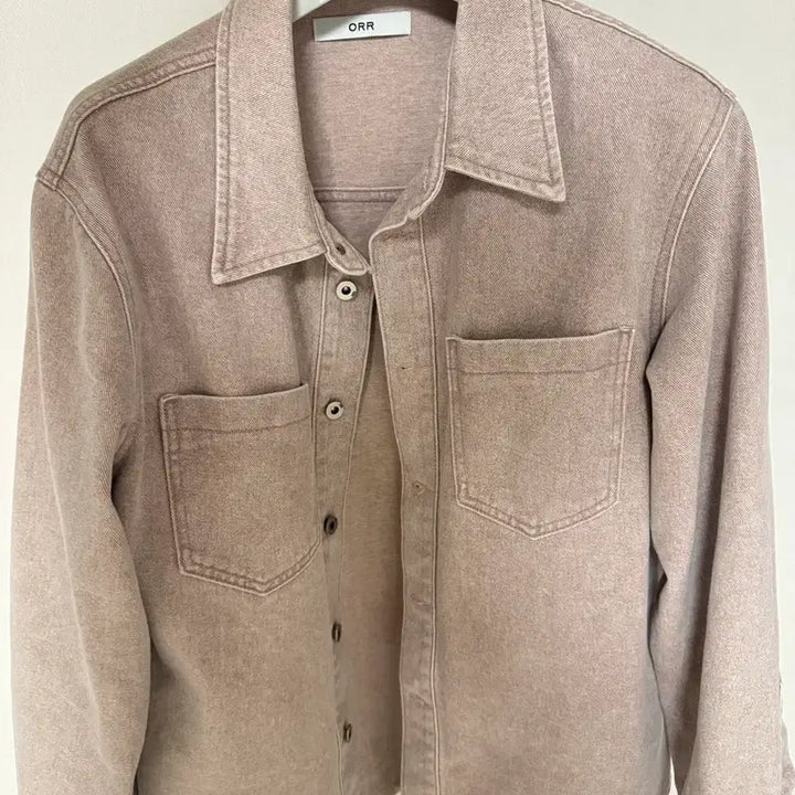 [BUNJANG] Orr Color Dying Denim Shirt / 오르Orr 컬러다잉 데님셔츠 핑크