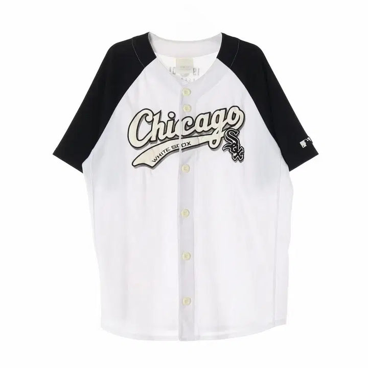 [BUNJANG] MLB Chicago White Sox Embroidered Logo Baseball Jersey / MLB 시카고 화이트삭스 자수 로고 베이스볼 져지