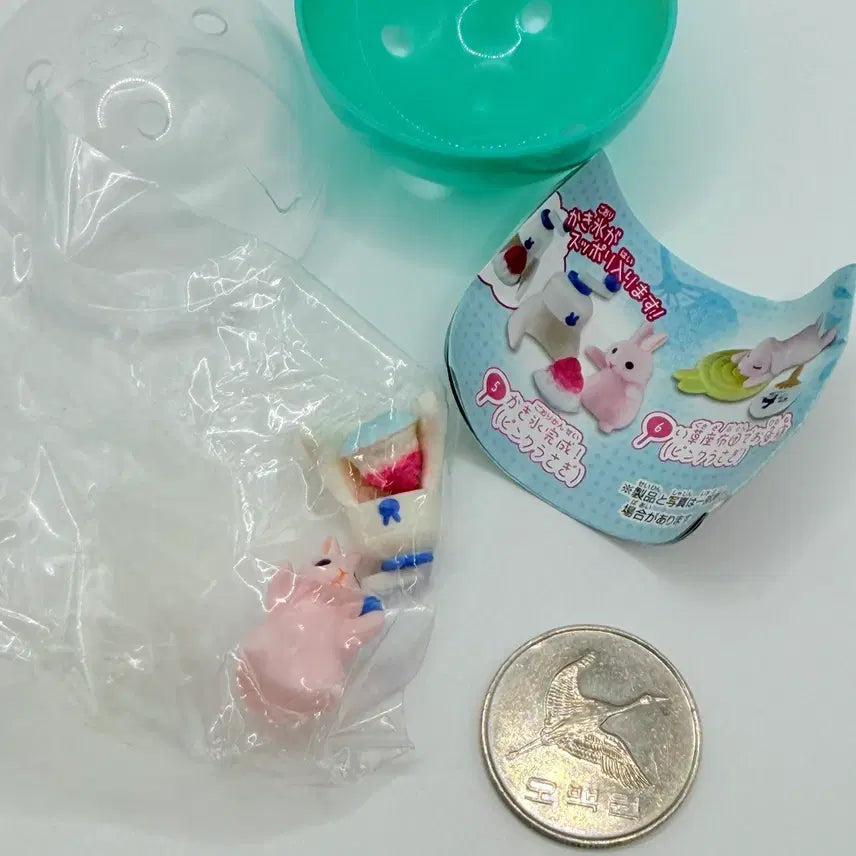 [BUNJANG] Usagi Ice Rabbit Mini Figure Gacha Capsule Toy (11) / 납량 우사기 빙수 토끼 미니피규어 가챠 캡슐토이 (11)