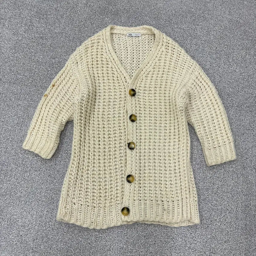 [BUNJANG] ZARA Knit Cardigan Bolero Cream / M 자라 니트 가디건 볼레로 크림 0316J