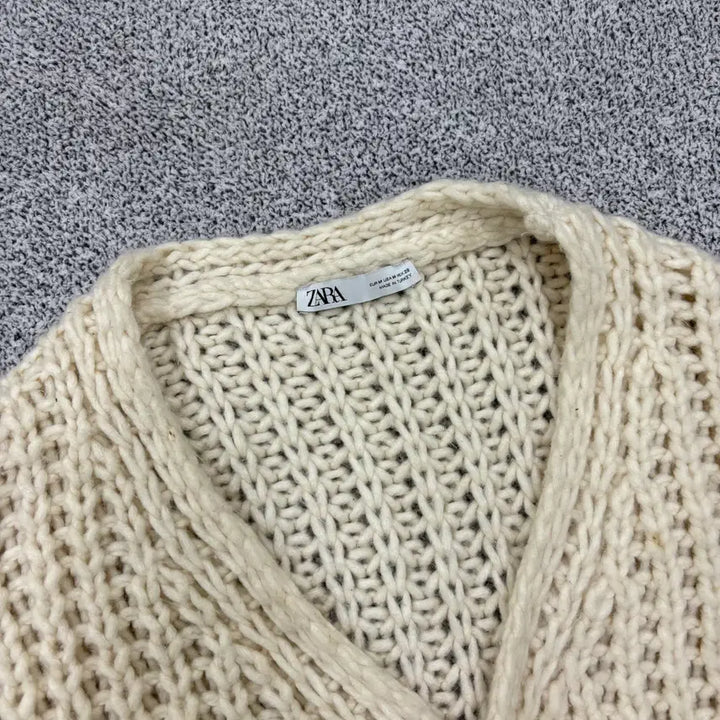 [BUNJANG] ZARA Knit Cardigan Bolero Cream / M 자라 니트 가디건 볼레로 크림 0316J