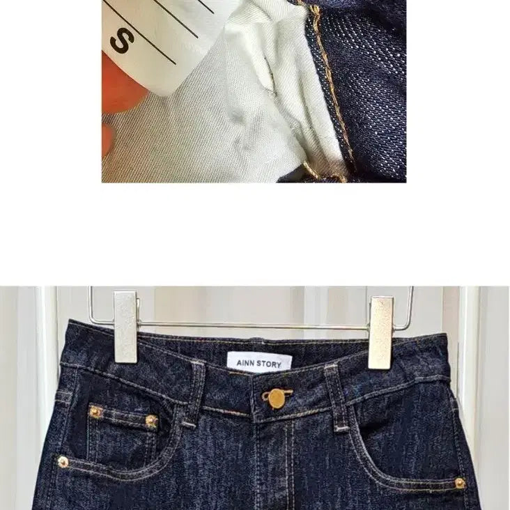[BUNJANG] Straight Fit Raw Denim Pants / 라인이 예쁜 일자핏 생지 데님 팬츠
