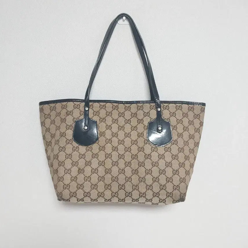 [BUNJANG] Gucci GG Logo Canvas Jolie Tote Bag / 구찌 GG 로고 자가드 졸리 토트백 숄더백