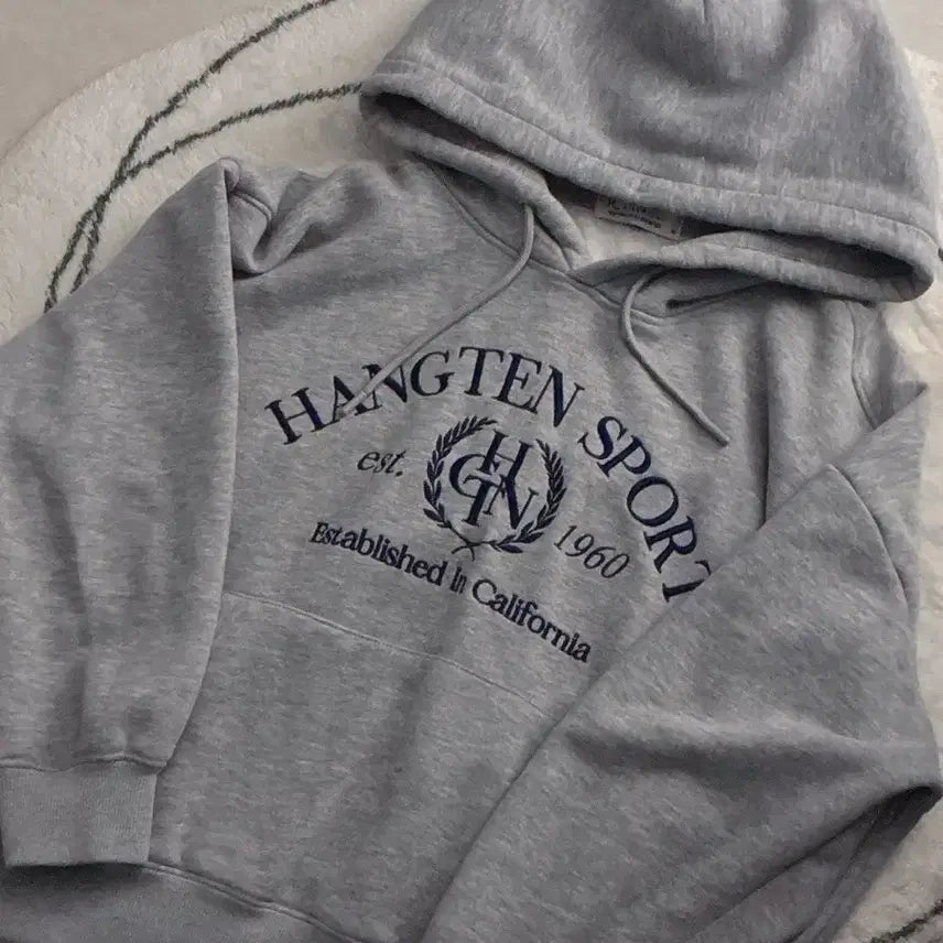 [BUNJANG] Hang Ten Sport Gray Hoodie / 행텐 스포츠 그레이 후드티