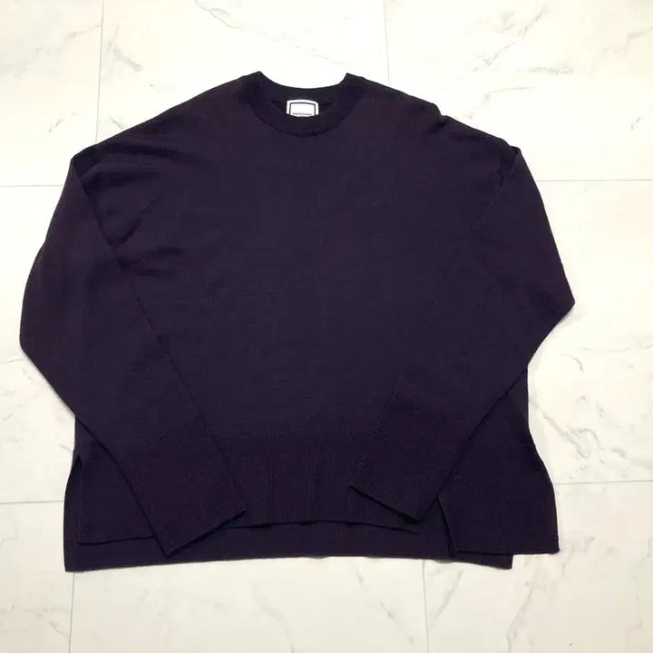 [BUNJANG] Wooyoungmi 19FW Slit Hem Knit Sweater / 우영미 19FW 밑단 절개 니트 스웨터 46, 100-105