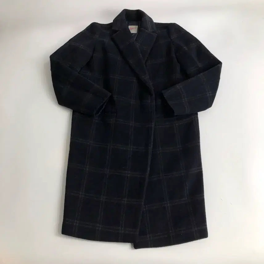 [BUNJANG] 8seconds Long Check Coat / 8seconds 체크 롱 코트