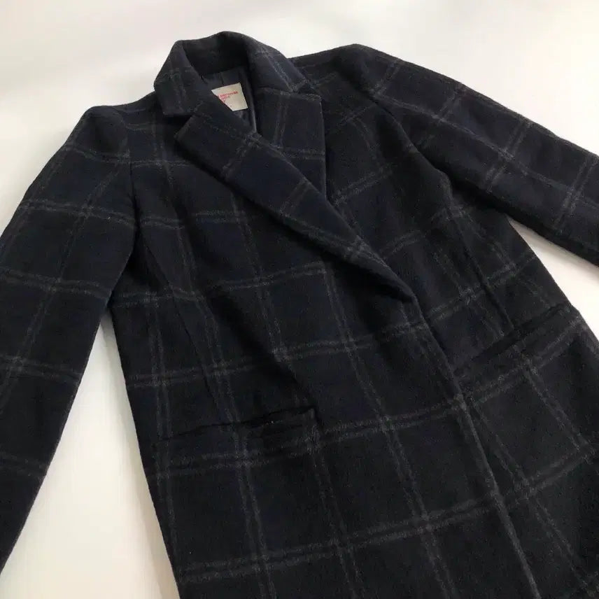 [BUNJANG] 8seconds Long Check Coat / 8seconds 체크 롱 코트