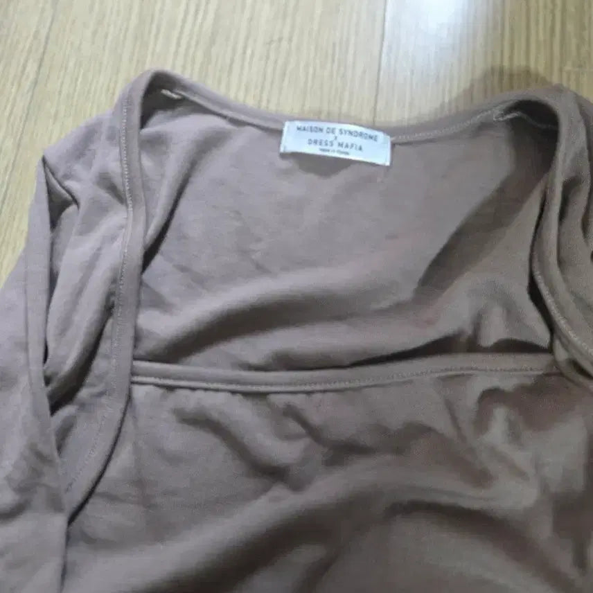 [BUNJANG] Maison de Lin Square Neck Long Sleeve Dress / 메종드 린 스퀘어넥 롱 슬리브 원피스
