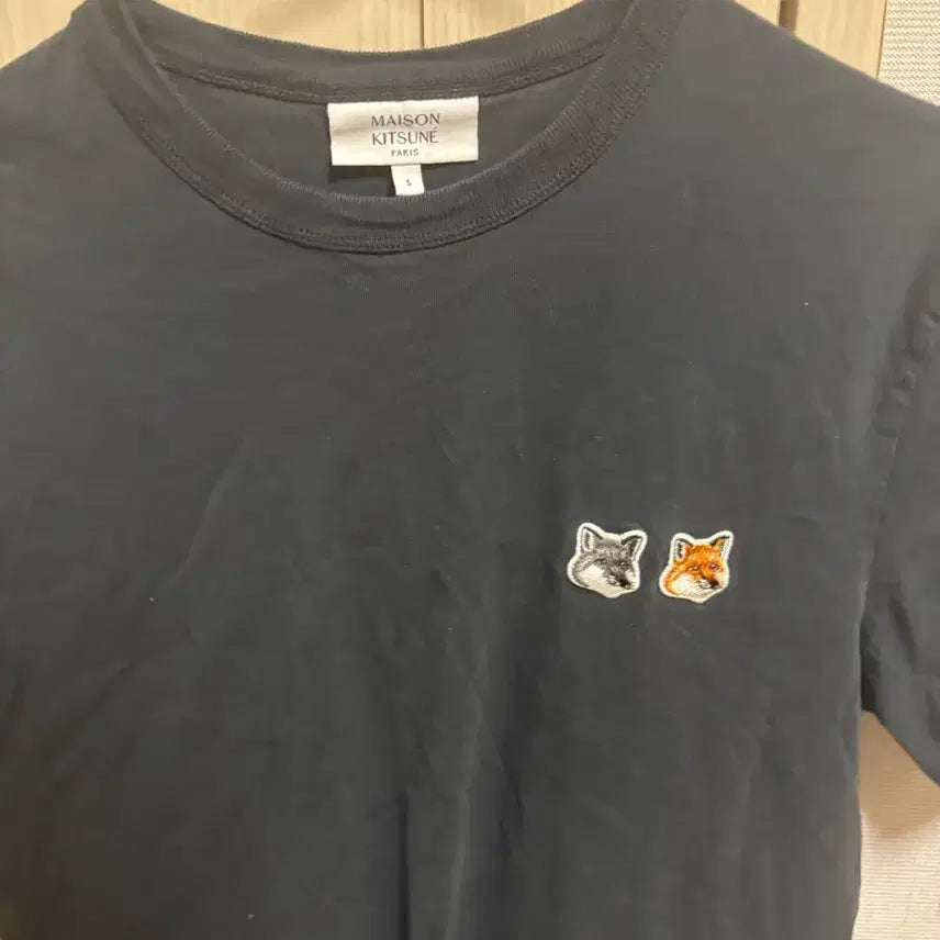 [BUNJANG] Maison Kitsune Navy Short Sleeve T-shirt / 메종키츠네 반팔