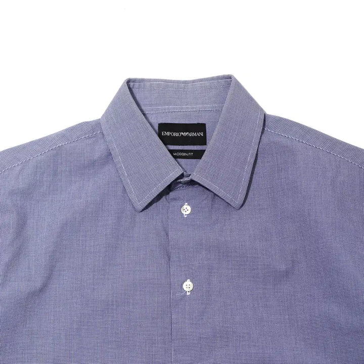 [BUNJANG] EMPORIO ARMANI Check Modern Fit Dress Shirt / EMPORIO ARMANI 체크 모던핏 드레스 셔츠 size 39