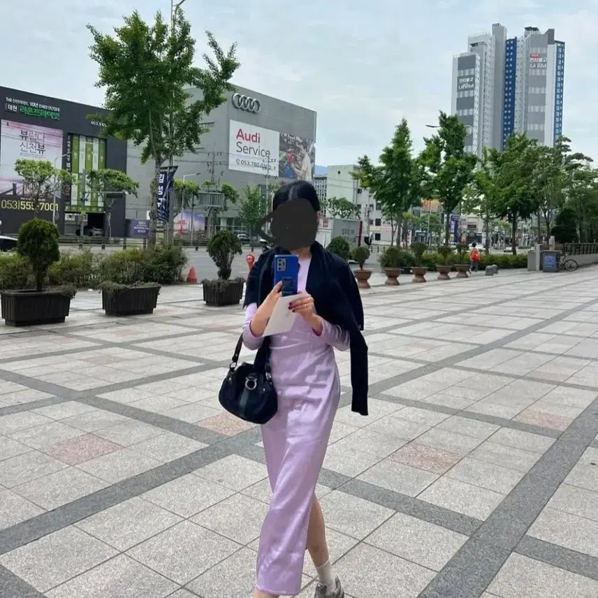 [BUNJANG] ZARA Layered Satin Long Dress Set / 여리여리핏~ 새틴 레이어드 롱원피스 세트 (이너티포함)