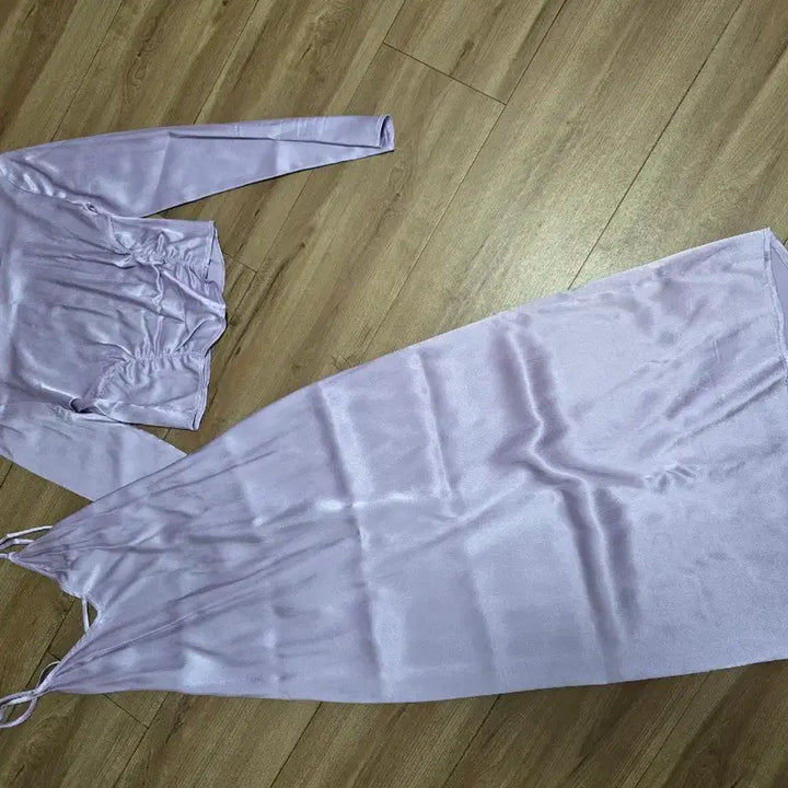 [BUNJANG] ZARA Layered Satin Long Dress Set / 여리여리핏~ 새틴 레이어드 롱원피스 세트 (이너티포함)