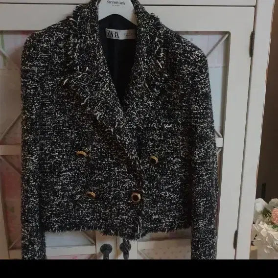 [BUNJANG] ZARA Tweed Jacket / 자라 트위드자켓/55~정66